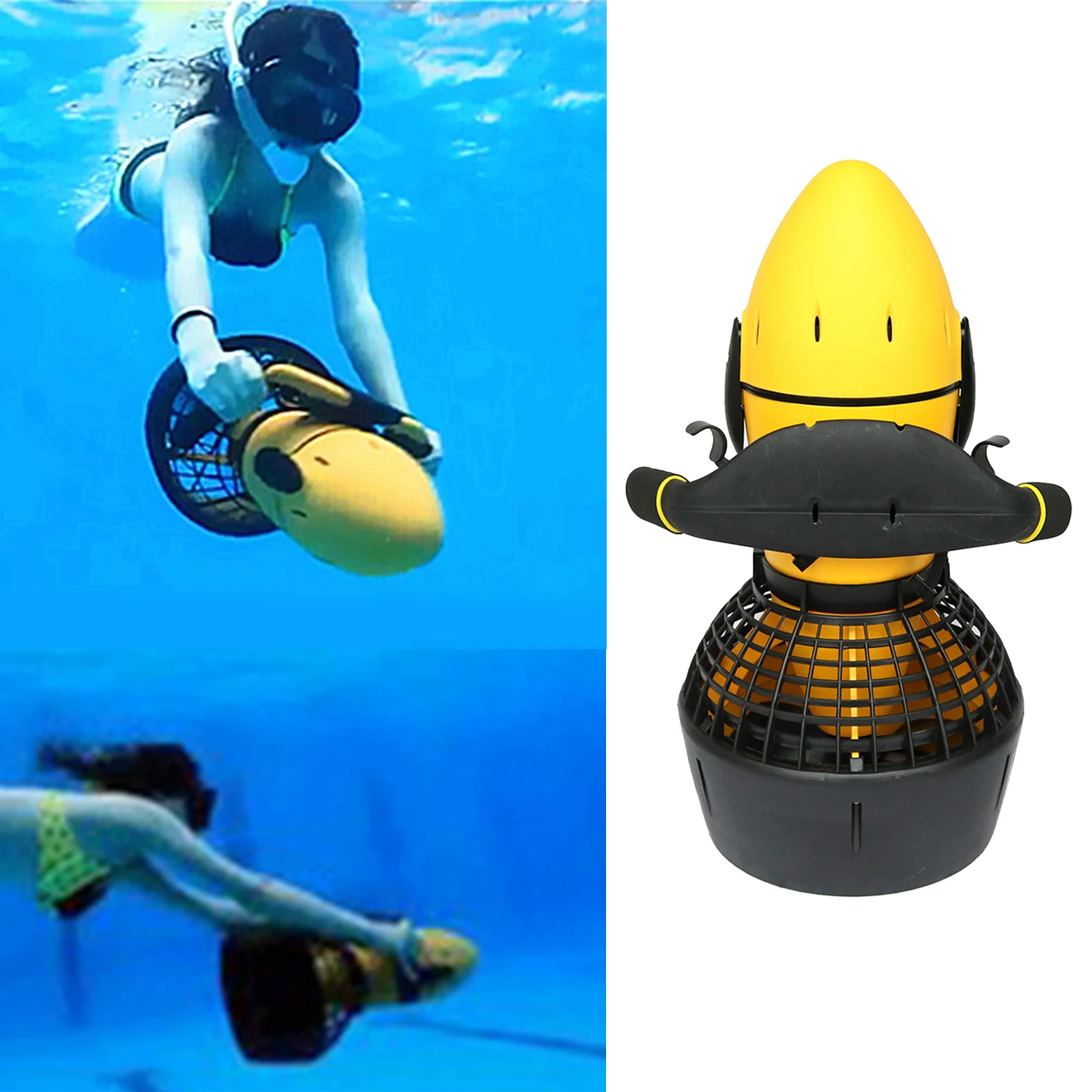 Waterproof 300W Electric Underwater Scooter Water Sea Propeller Diving Scuba Scooter Water Sports Equipment Waterproof 300W Electric Underwater Scooter Water Sea Propeller Diving Scuba Scooter Water Sports Equipment