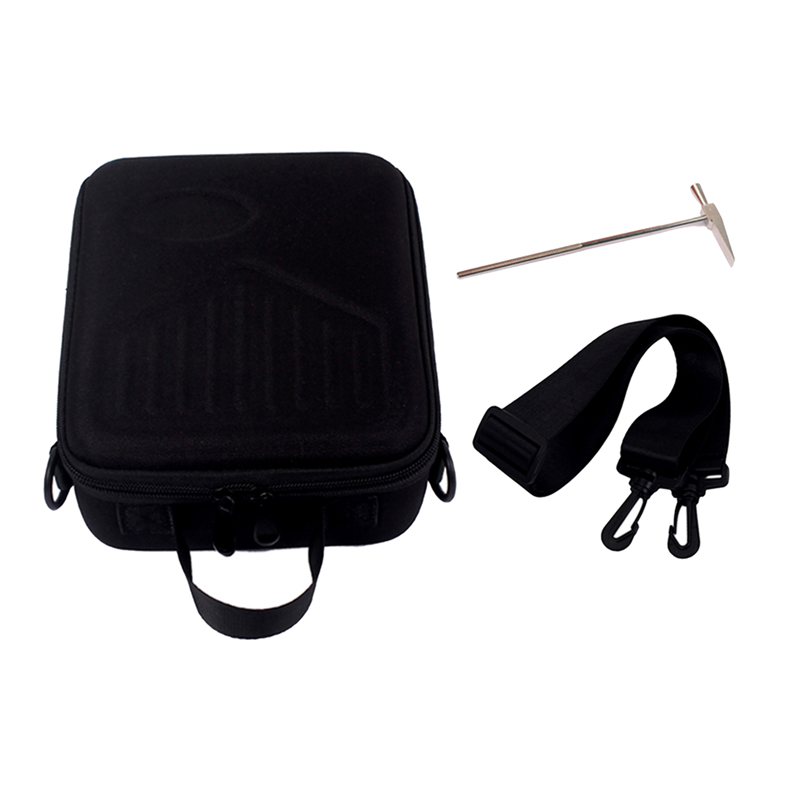 Portable 17 Keys Kalimba Storage Case with Tuning Hammer Waterproof Black