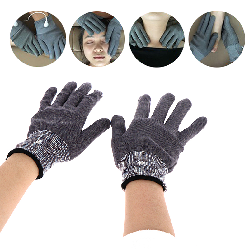 Best of 1Pair Electrode Gloves Tens Machine Conductive Electrode Massage Therapy Gloves Therapy Hand Massager Electrotherapy Lead Wires Reviews & Tips