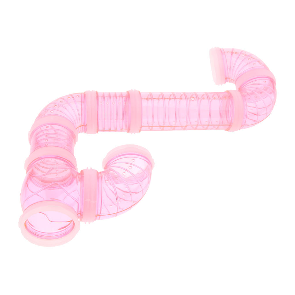 2x DIY External Connected Tunnel Tube Hamster Fun Tube Toys for Small Pet