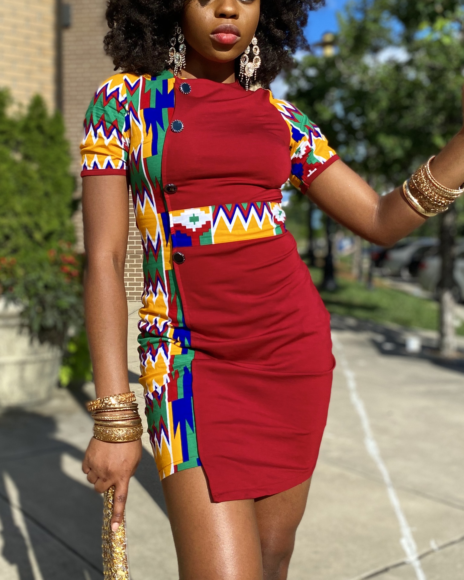 2021 Green Yellow Dress Women Vintage 
