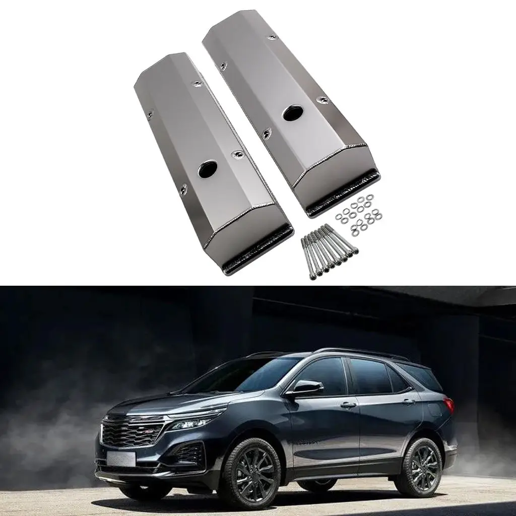 Tall Valve Covers 327 383 400 Car Part Vehicle 283 302 305 Stainless Steel Polished Fit for Chevy 350 1958-1986 Sbc