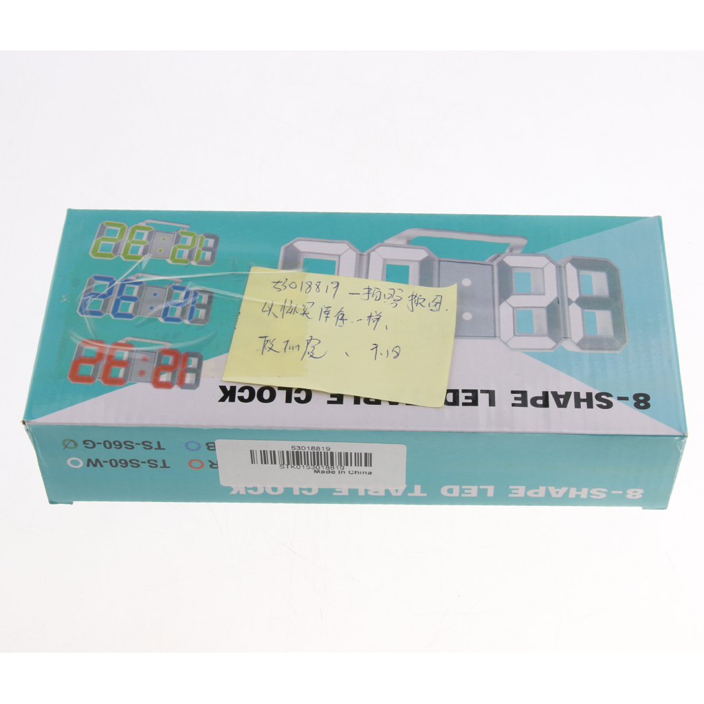 Digital LED Table Wall Clock 24/12-Hour Display USB Alarm Snooze