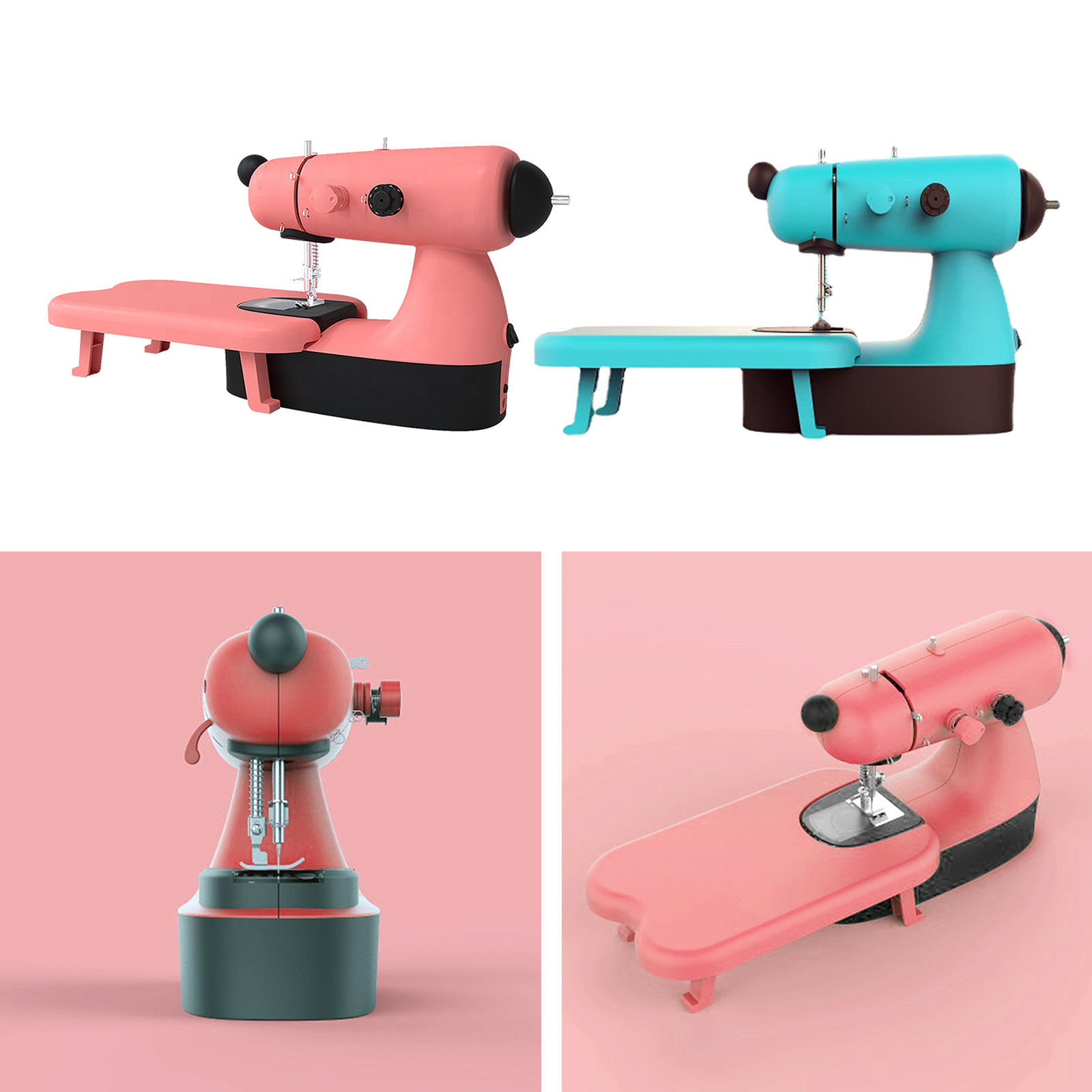 Mini Hand Portable Electric Handheld Sewing Machine Tailor Handy Stitch Set Household Fabric Handheld Sewing Tool