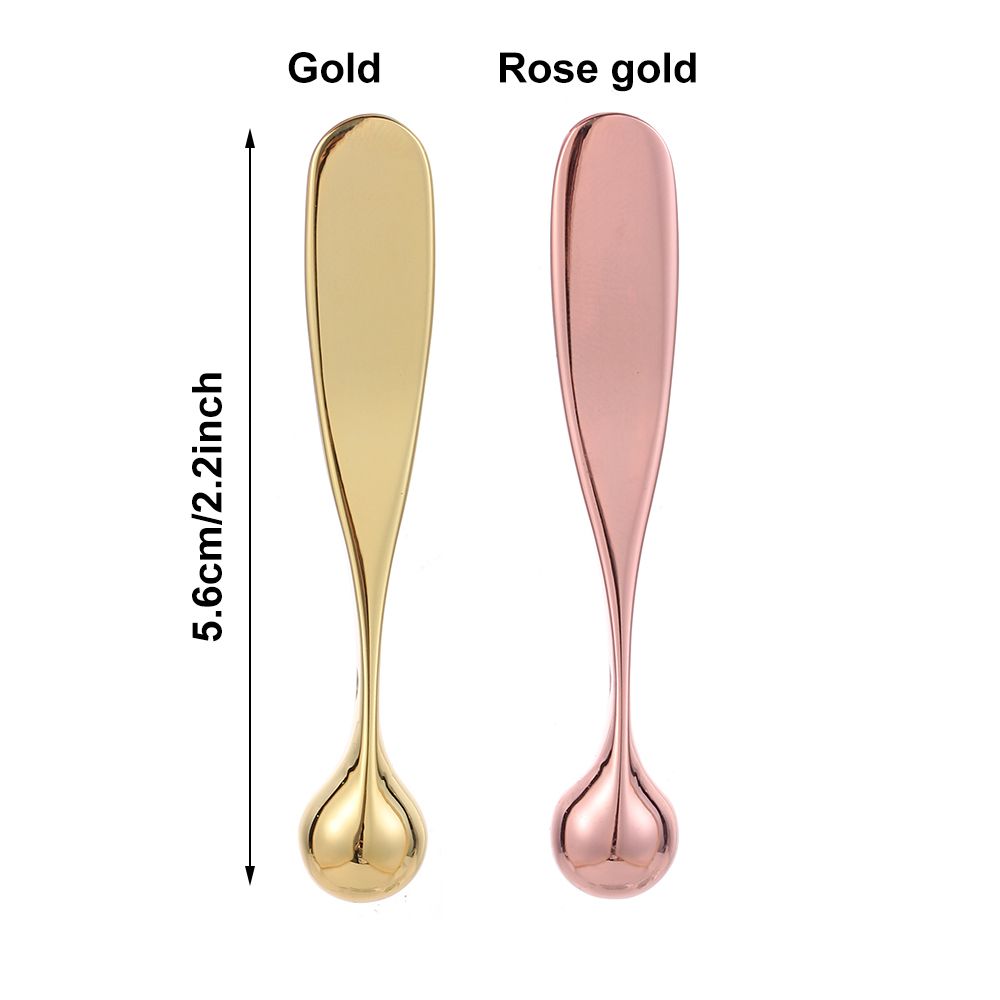 Best of New Metal Face Mask Spoon Anti Wrinkle Eye Cream Applicator Mixing Spatulas Rose Gold Eye Cream Massage Sticks Beauty Scoop Tool Reviews & Tips - Image 6