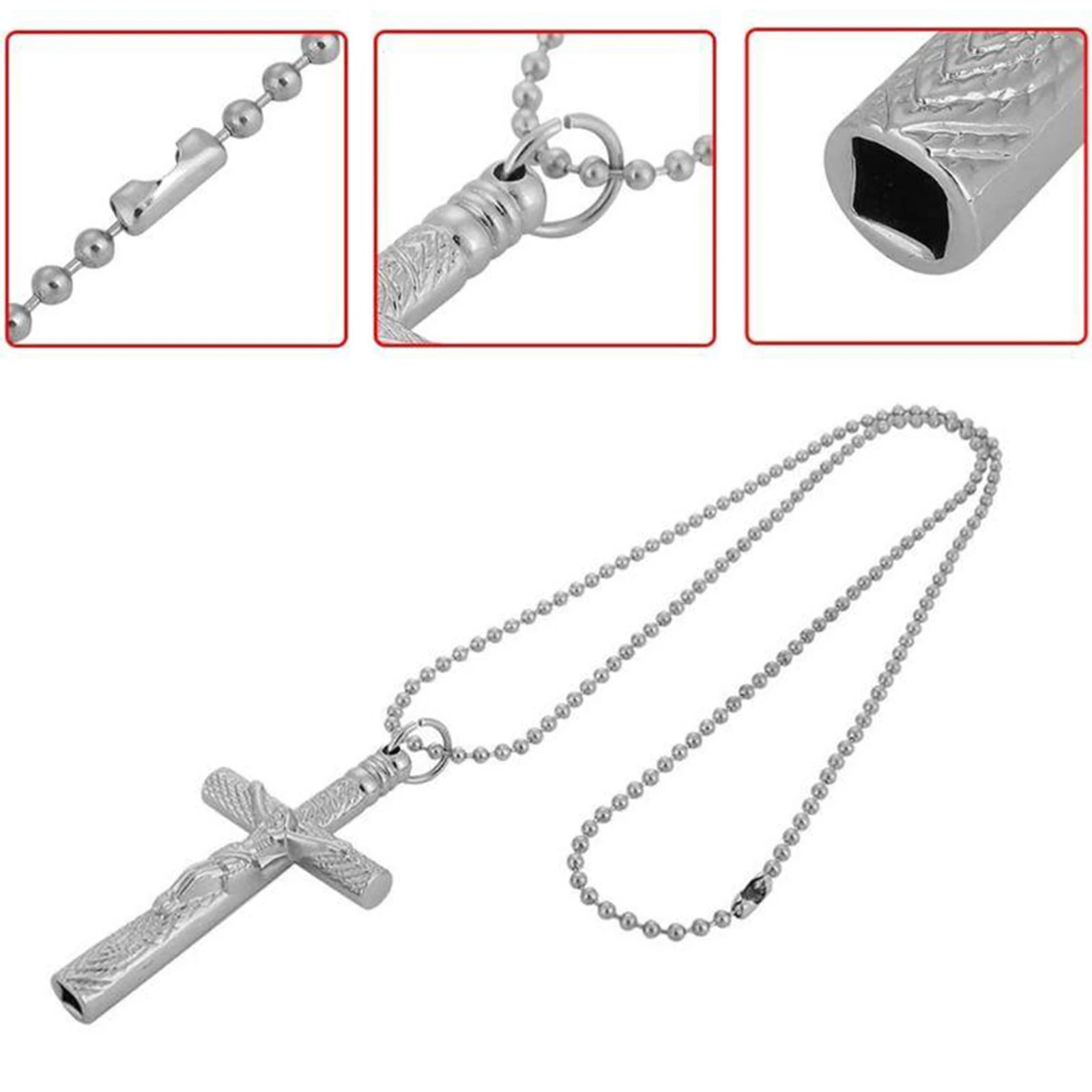 Drum Tuning Key Necklace Drum Tuning Wrench Cross Drum Key w/ Chain Necklace
