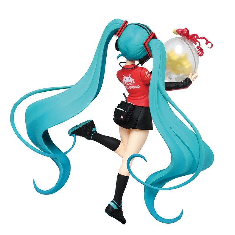 Centro de Jogo Bandai Anime Hatsune Miku Uniforme Encaixotado Figura Boneca Decoração Pvc Modelo Crianças Menino Brinquedo Presente 3 de jogo uniforme encaixotado figura boneca decoração