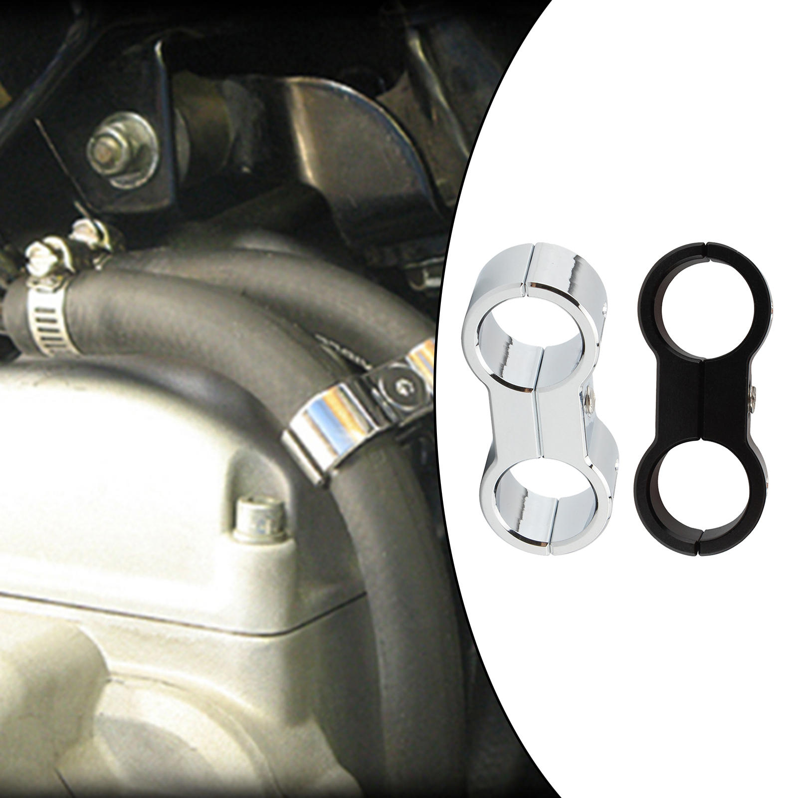 Hose Separator Clamp Tubing Fixing Bracket Fits for Harley GM 883 FAT Boy 1200