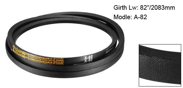 Uxcell A72-A85 Drive V-Belt Girth 72 Inch-85 Inch Industrial Power Rubber Transmission Belt