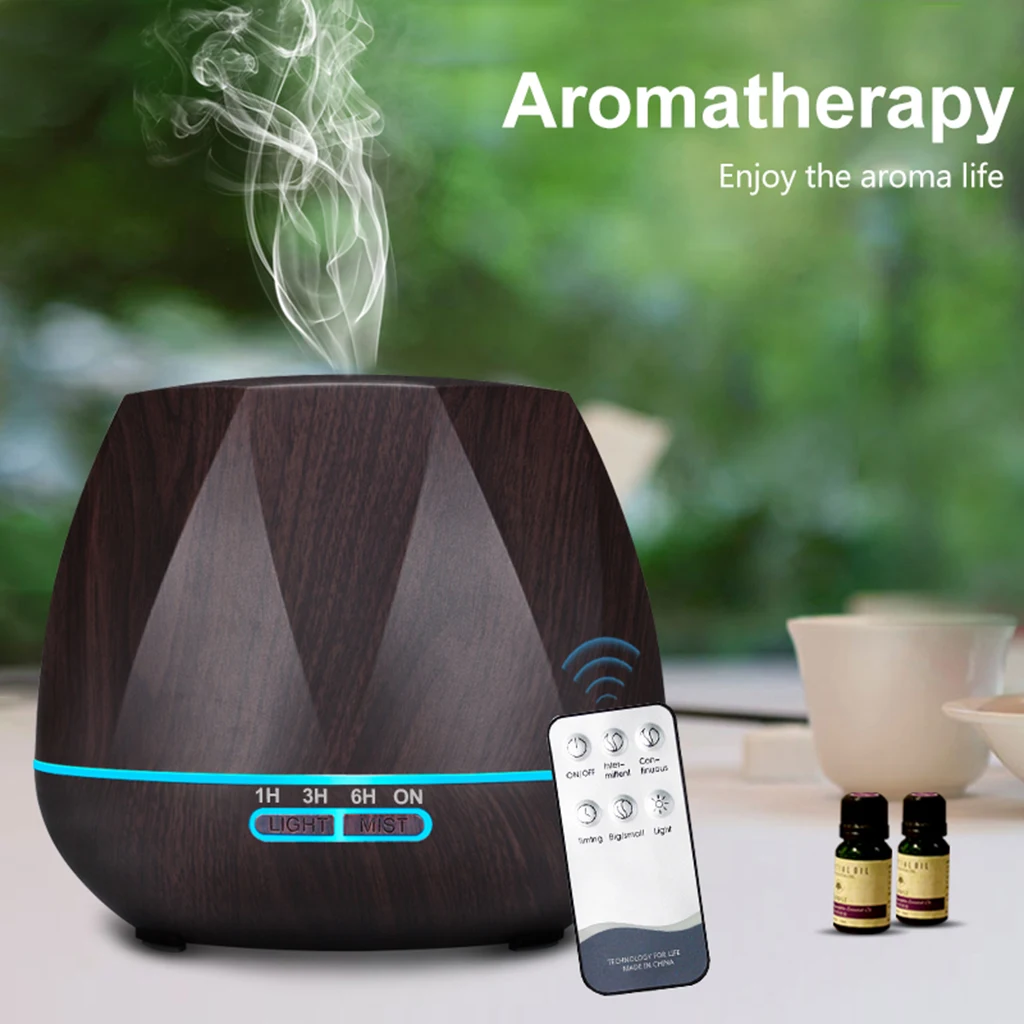 550ml Essential Oil Aroma Diffuser & Air Humidifier Purifier - LED Color Changing Light & Timer Settings