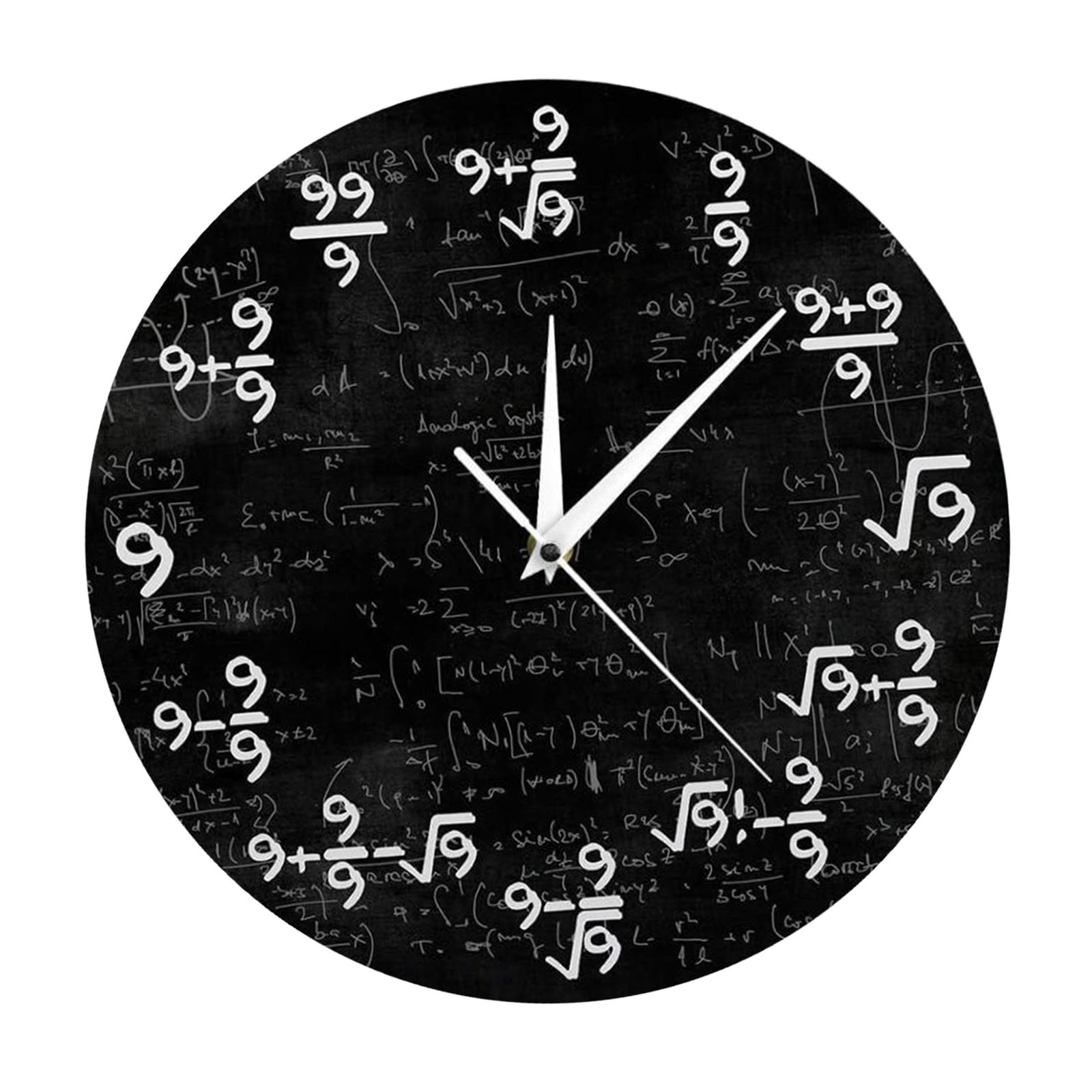 Modern Wall Clock Math Equation Clocks 9