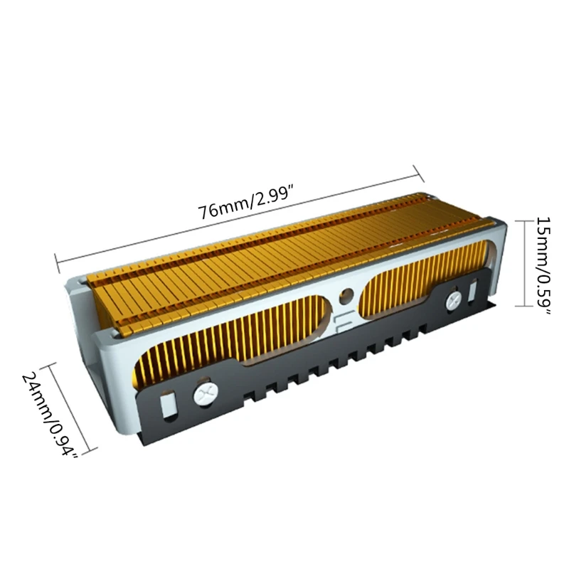 All Copper Heat Sink for M.2 NVMe SSD - Heat Pipe Radiator for 2280/22110 Hard Disks Description Image.This Product Can Be Found With The Tag Names Cheap Computer Cables Connectors, Computer Cables Connectors, Computer Office, High Quality Computer Office