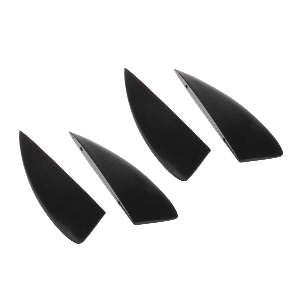 4 Pieces Fiberglass Reinforced Nylon Fin Set for Kiteboarding Kite Flyling Surfing Accessories - Durable & Solid