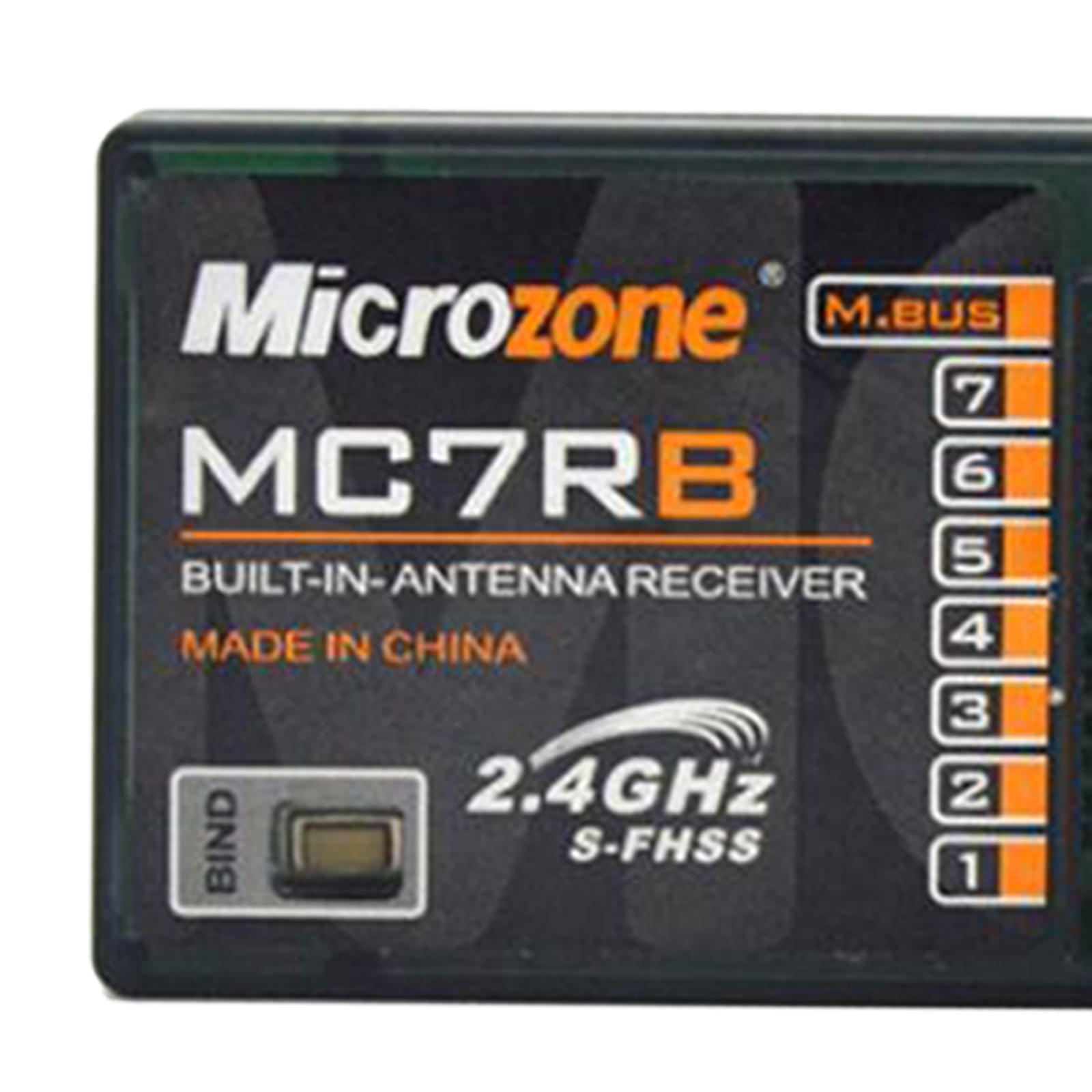 7Channel MC7RB Receiver,2.4G S-FHSS System M-Bus DC4.8-6V for Microzone System Transmitter,RC Airplane Boat Drone Quadcopter