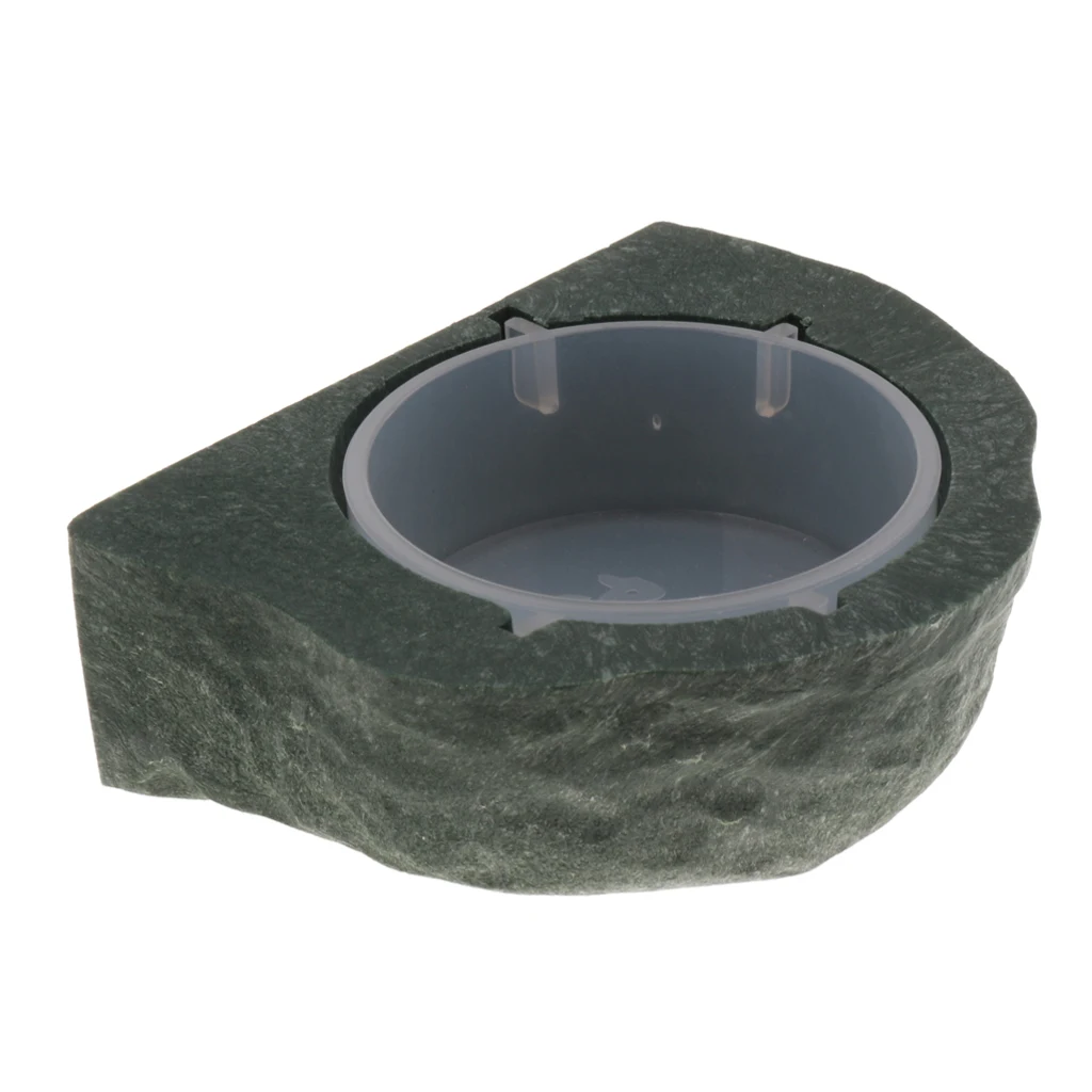Reptile Feeding Dish Food Water Bowl Cup Feeder Bowl Cup Basin Tray Container for Small Pets