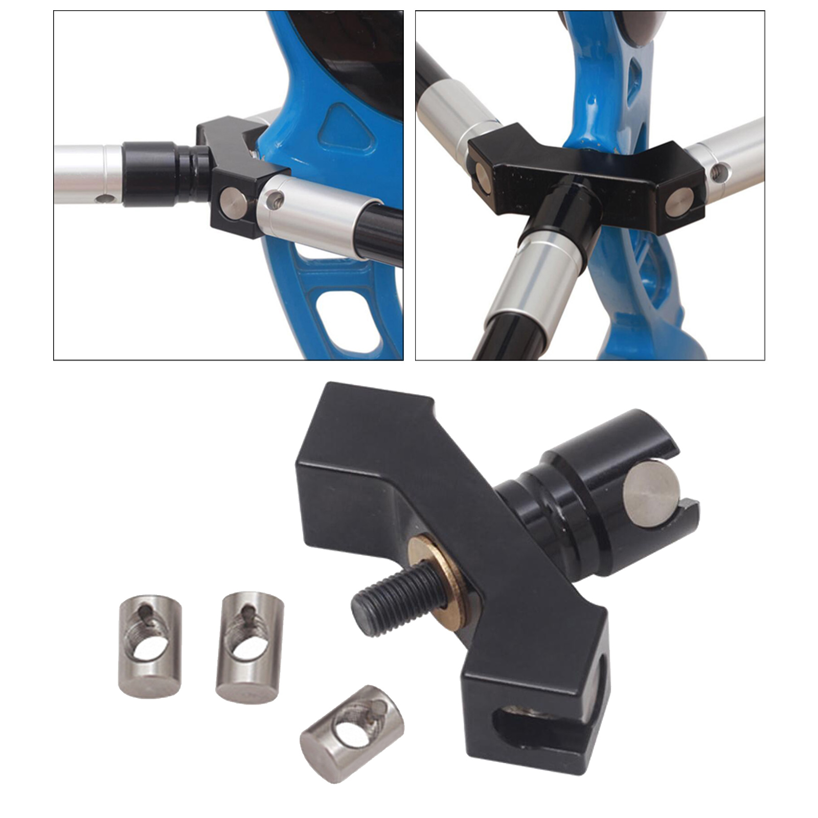 1Set Adjustable Aluminium Alloy Quick Disconnect Durable Practical Rod Stabilizer Mount Single Side Compound Bow Archery V Bar