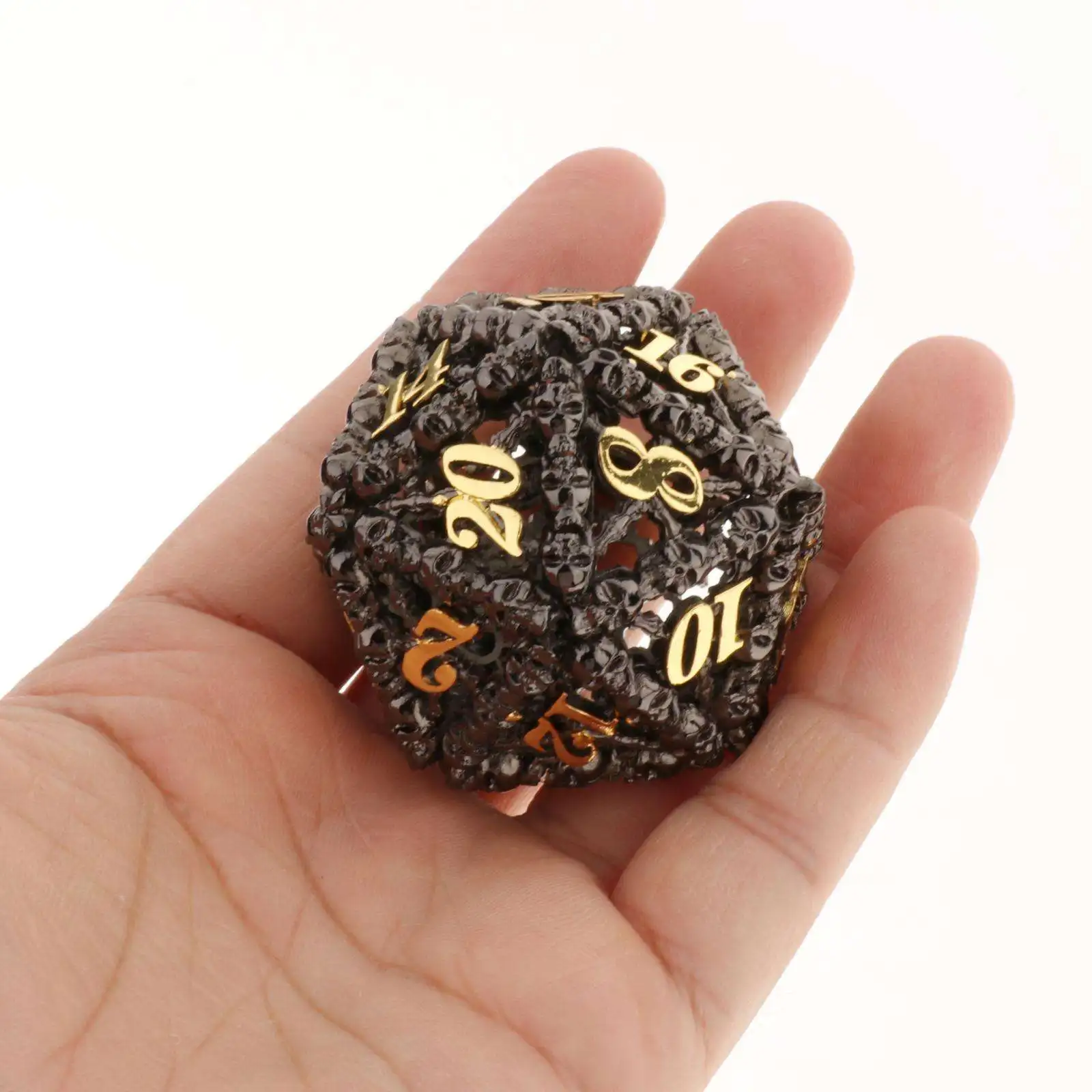 Creative Skull Dice D20 Hollow DND Polyhedral Dice Parties DND Dice D&D Tabletop Game Hollow Dice