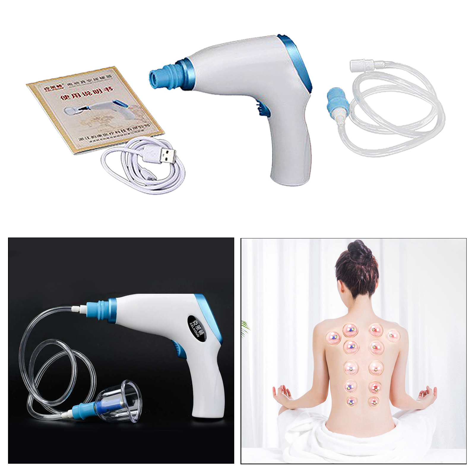 Professional Wet/Dry Electric Cupping Kit for Neck Pain Home Medical Physical Massage Anti Cellulite