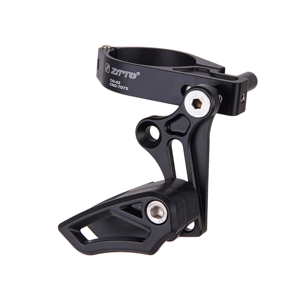 MTB Road Bike Seat Tube Chain Guide, Bicycle Single Speed Chainring Protector, for Clamp on ø31.8-35mm Cycle Frame Tube
