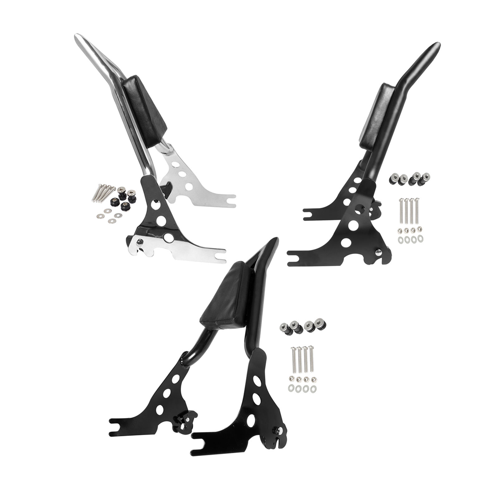 Detachable Rear Upright Passenger Backrest Cushion Hardware For Davidson XL883C XL883R Motorbike Accessories