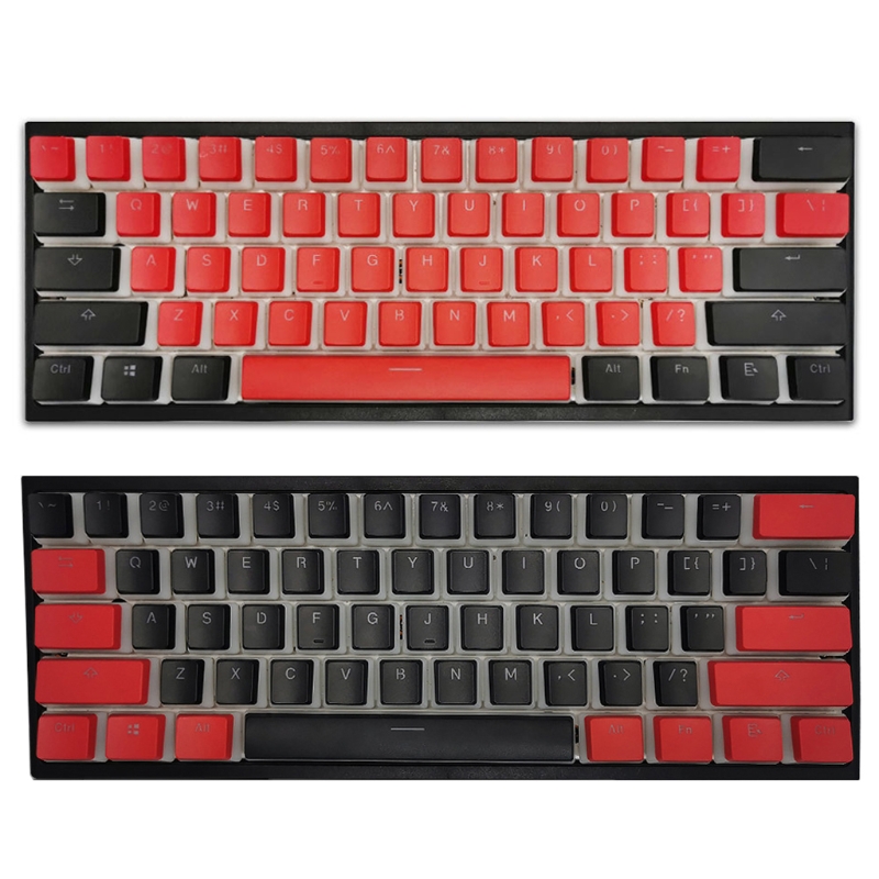 black and red pudding keycaps