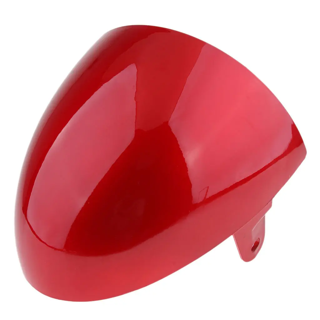 Universal Motorcycle Rear Seat Cowl Cover Protector Fits for Cafe Racer (Red)