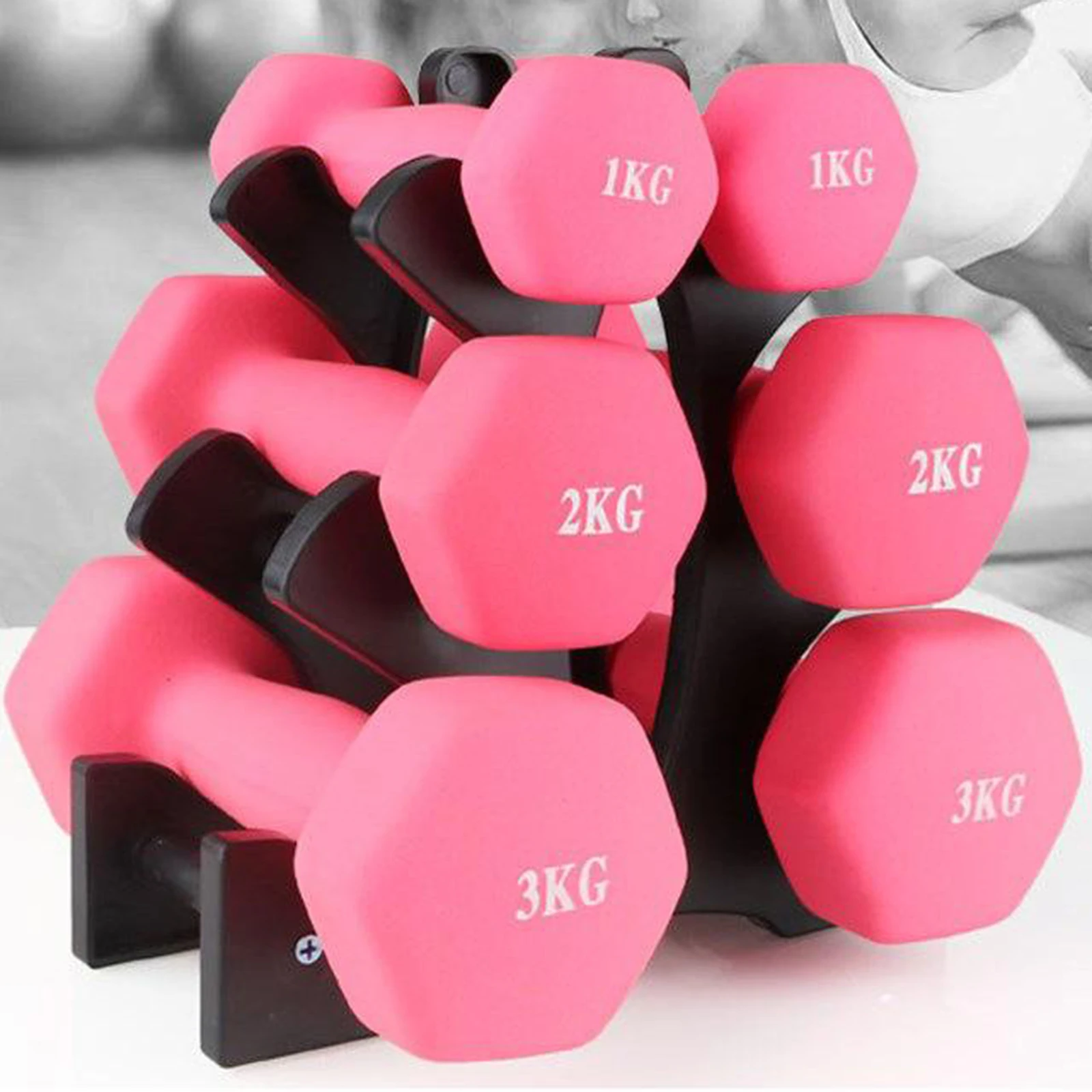 Dumbbell Rack Hand Weights Holder Organizer Tree Stand Sorting Accessories