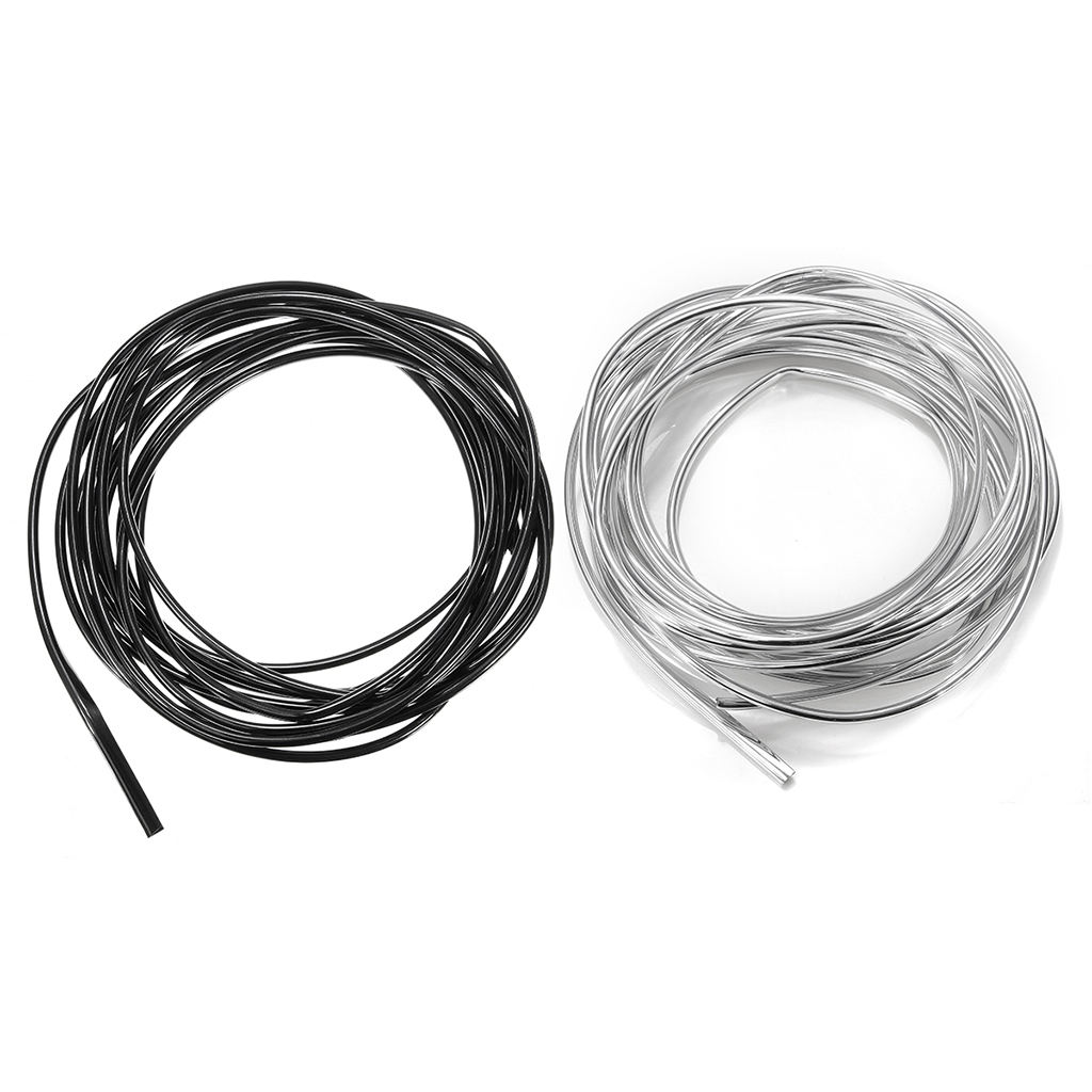 6M Car Door Rubber Trim Seal Door Edge Guards Weatherstrip for Car Silver