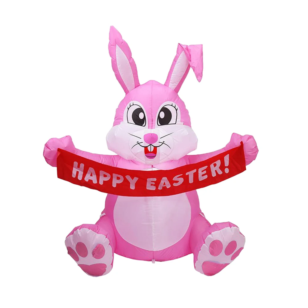 5ft Giant Inflatable Easter Bunny Rabbit Model Indoor Yard Party Toy 5ft Giant Inflatable Easter Bunny Rabbit Model Indoor Yard Party Toy