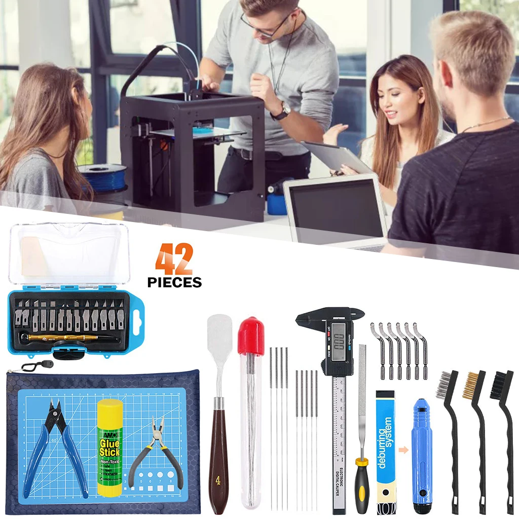 42XS 3D Printer Tools Kit DIY Cleaning and Disassembly Digital caliper Printing Accessories for Art Cutting Precision Carving