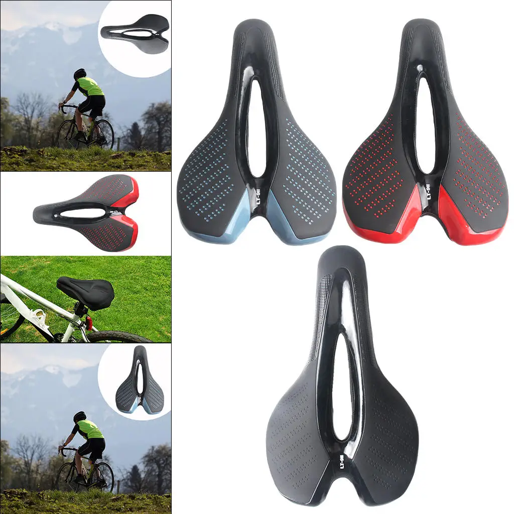 Bike Saddle Bicycle Seat Soft Memory Foam Replacement for Bicycle Parts Stationary BMX