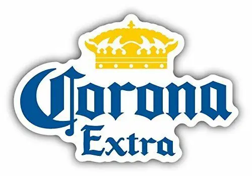 Fashion Car Bumper Sticker Suitable for Corona Extra Mexican Beer Decal Sunscreen Waterproof PVC car window stickers