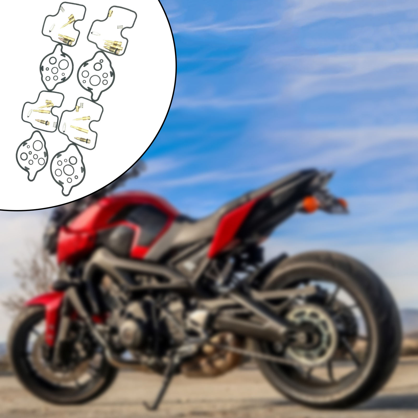 Carburetor Repair Kit Replacement 16155-Mbz-K31 Carb Gasket Rebuild Fit for Honda CB600F Hornet