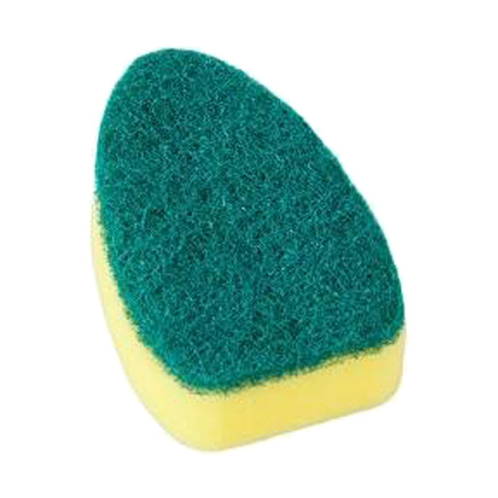 Dish Wand Scrubber Brush with 8pcs Spare Sponges for Sink Pot Cleaning