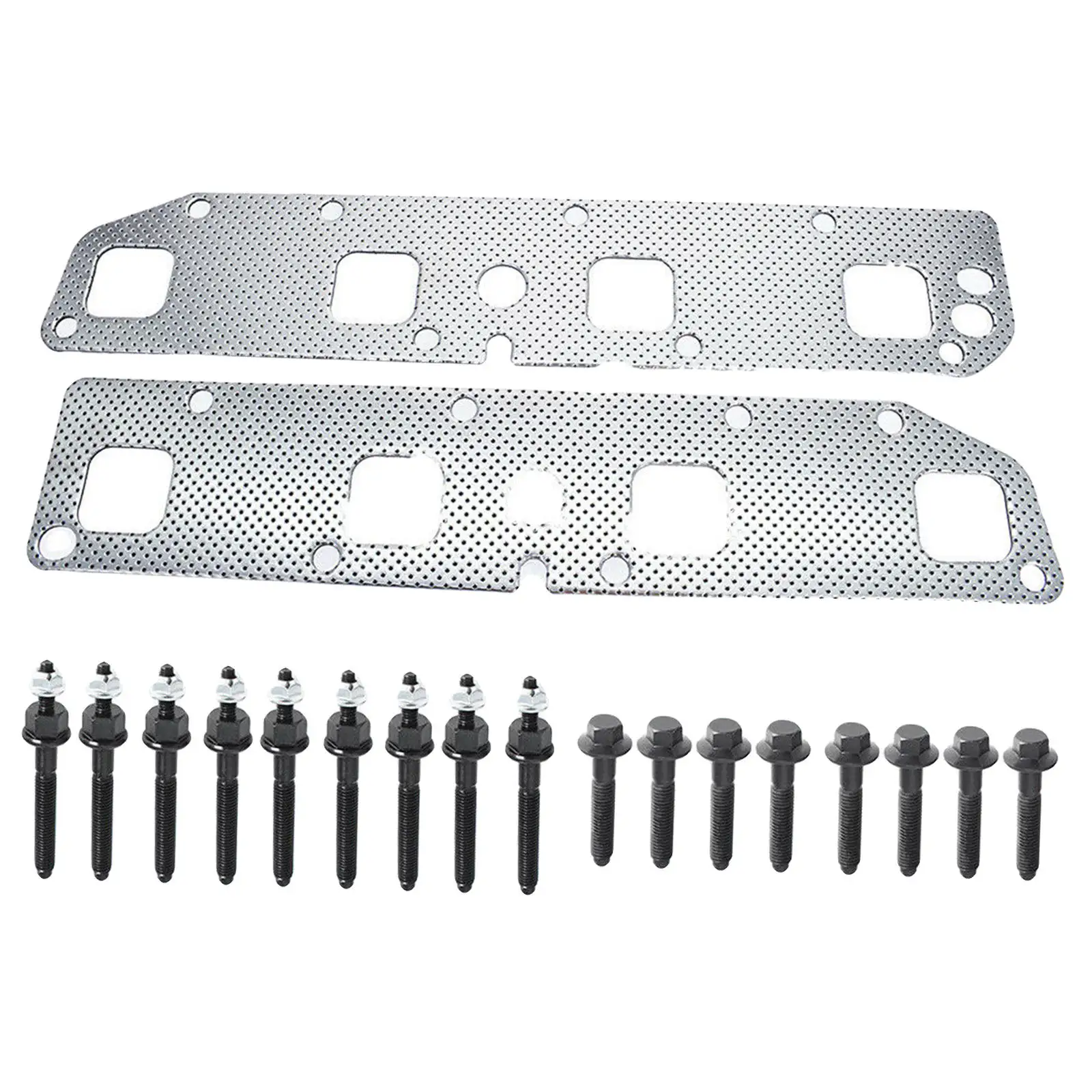 Exhaust Manifold Gaskets Set with Bolts Studs Nuts 6507746AA 53032098AD 6510140AA 53013944AA Hardware Kit Fit for Charger