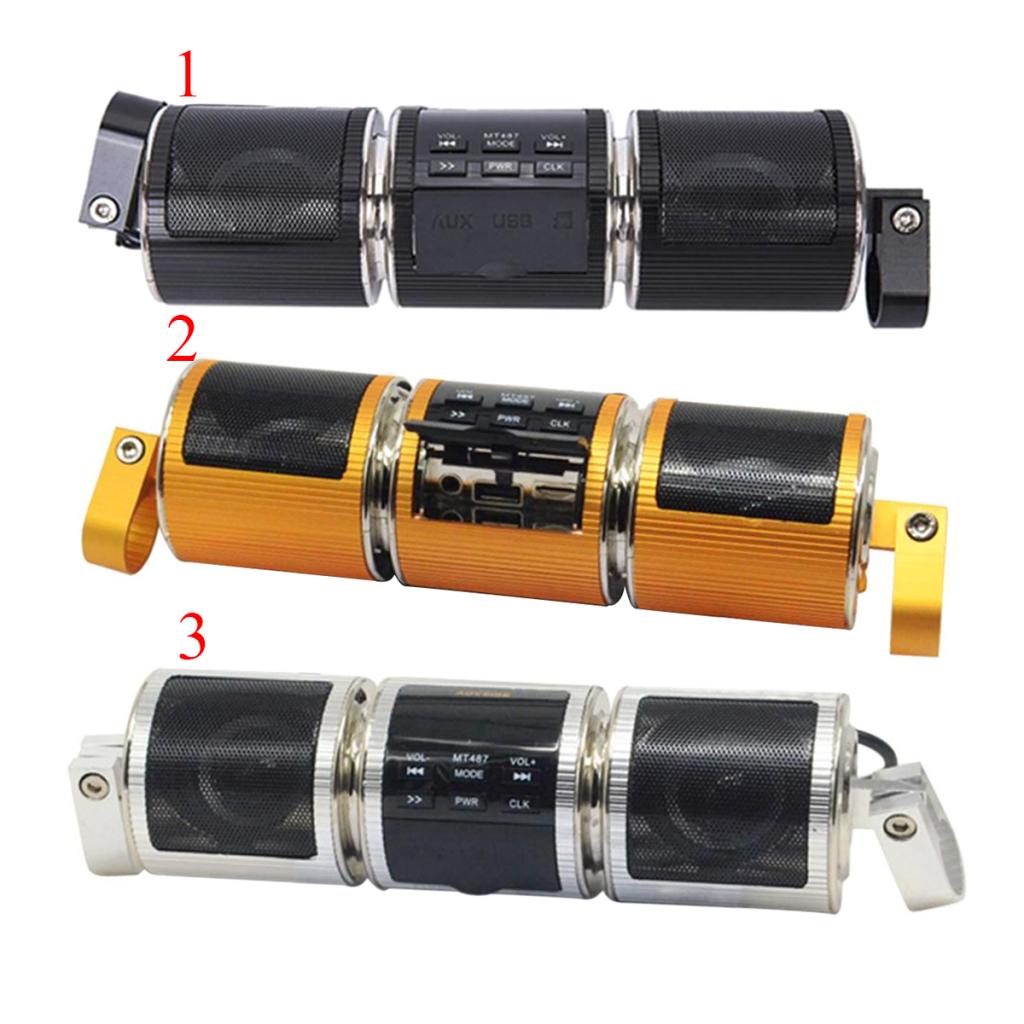 Motorcycle AudioSound System Bluetooth MP3 FM Radio Stereo Speaker Universal