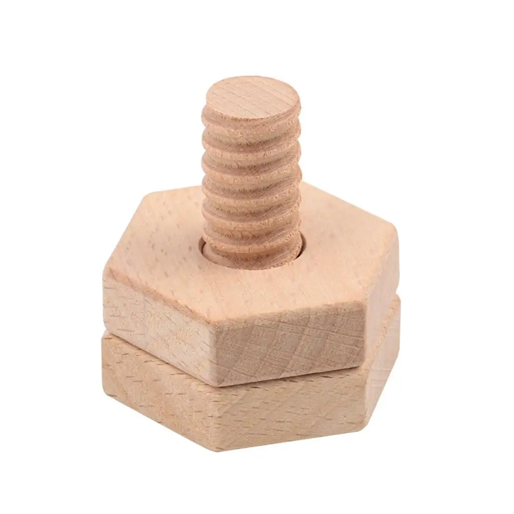 Screw and Nut Combination Disassembly Toy Geometric Shapes Block Sorting for 3 4 5 Year Old