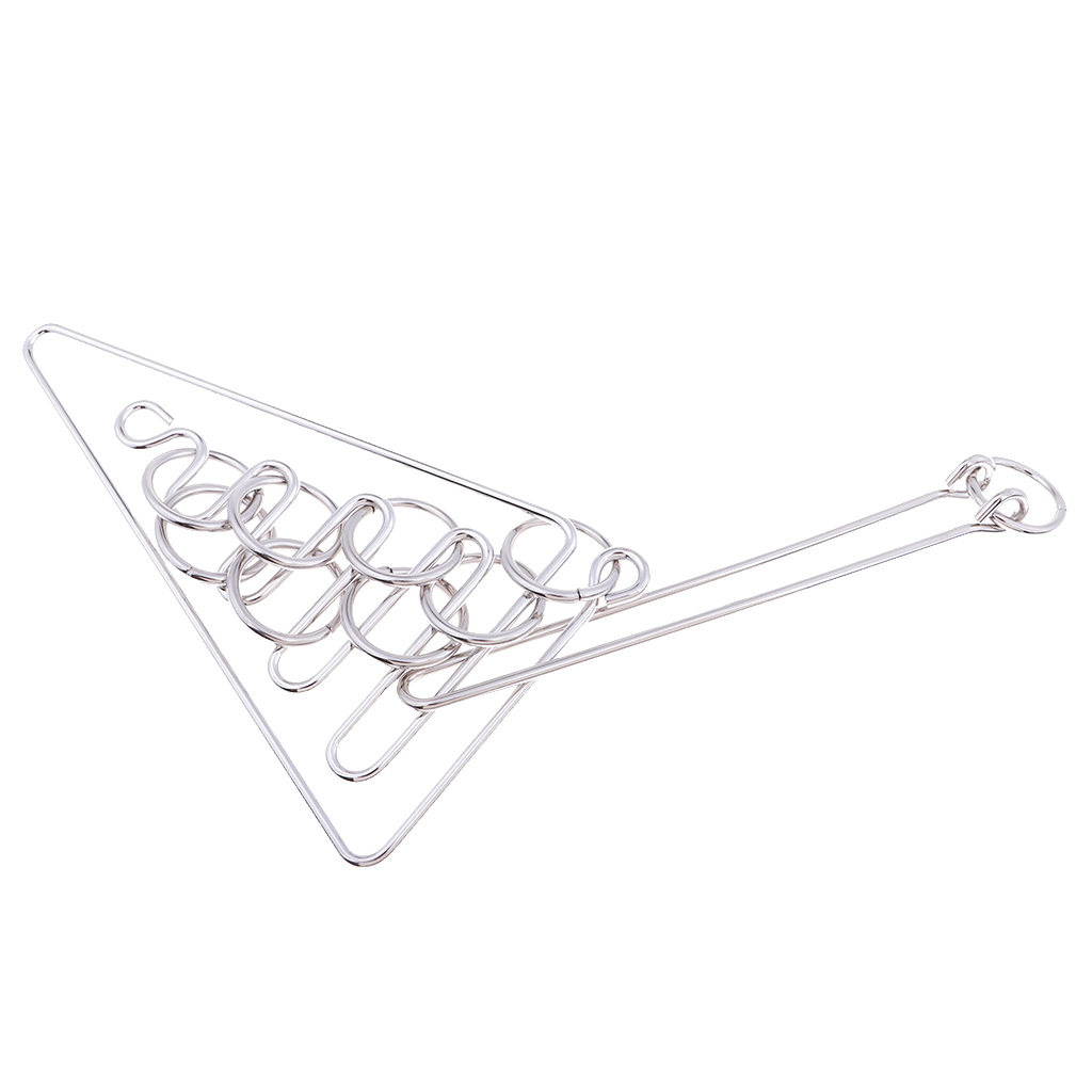 Metal Wire Puzzle IQ Brain Test Toy Teaser Ring Magic Puzzle Game Toy for Adults Kids Magic Trick Education Toys