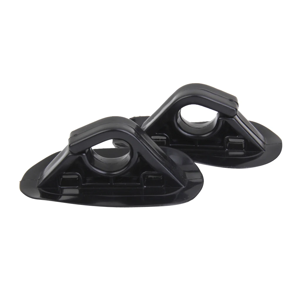 2Pcs PVC Oar Paddle Holder Hook Buckles For Boat Kayak Dinghy Accessories Black