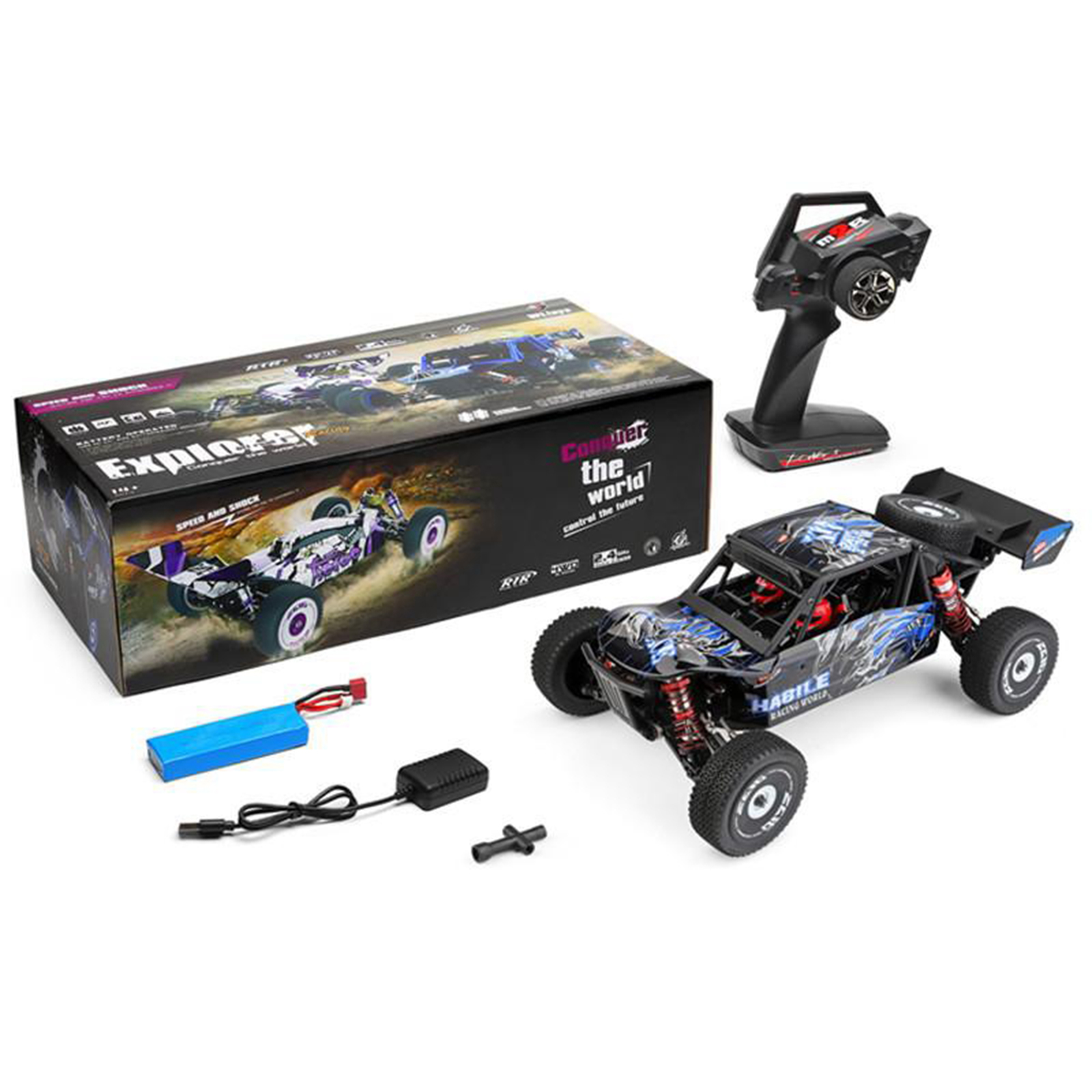 Wltoys 124018 60Km/h High Speed RC Car 1/12 Scale 2.4G 4WD Off-road Crawler