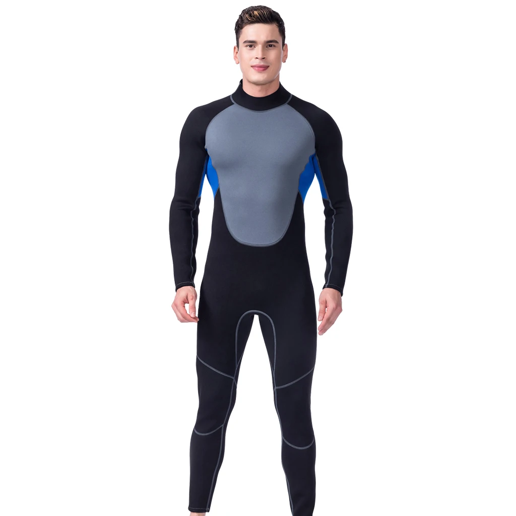 Mens Wetsuit 3mm Neoprene Full Body Diving Suit & Dive Skins for Scuba Snorkeling Swimming Spearfishing & Water Sports