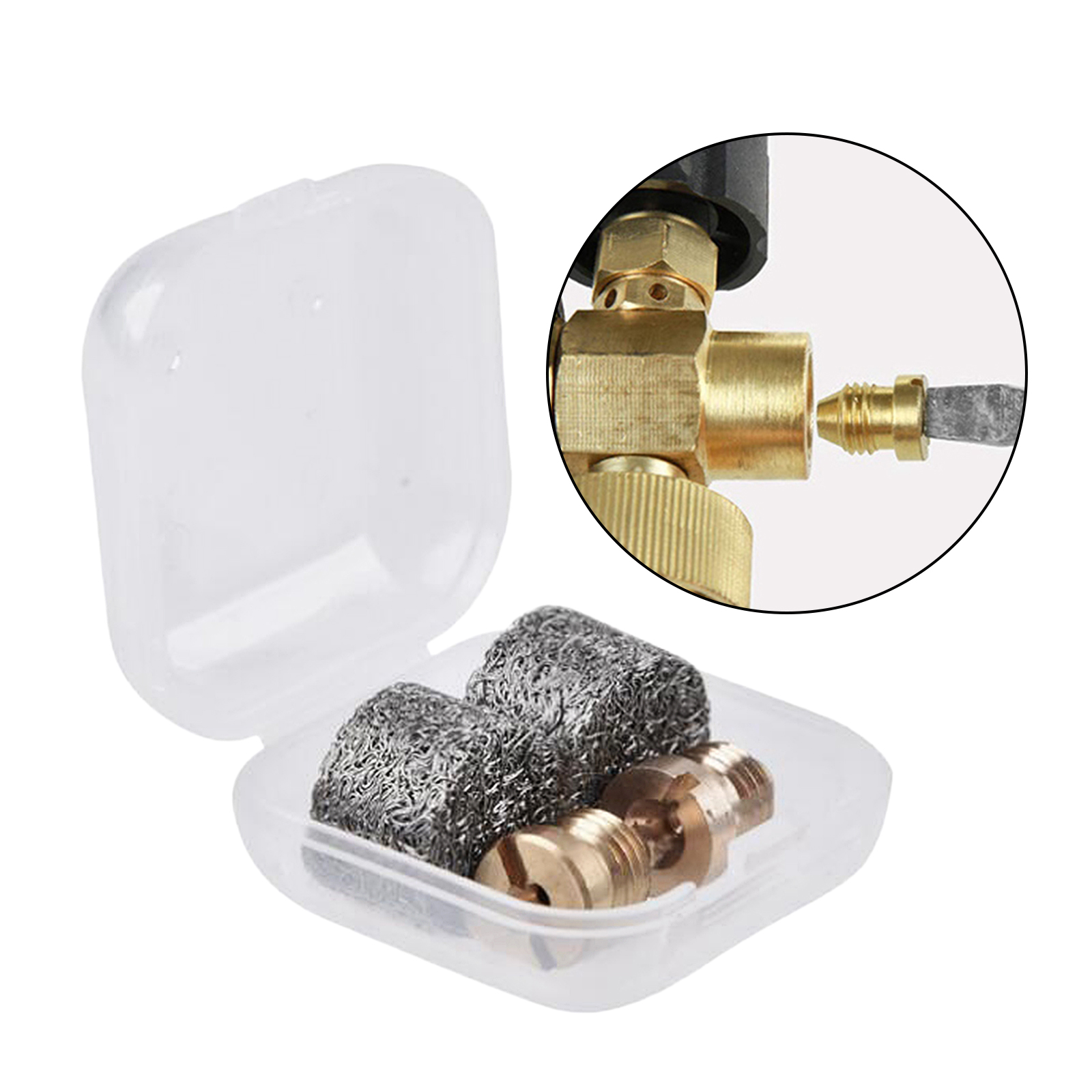 2x1.0mm/1.2 mm Orifice Nozzle Tips Foam Maker Filter Set for Snow Foam Lance