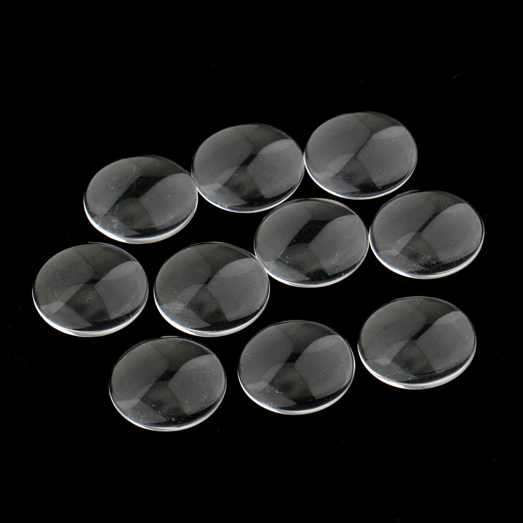 5 Pairs of Replacement 14mm Clear Plastic Flat Safety Eyes Perfect for 12 ''