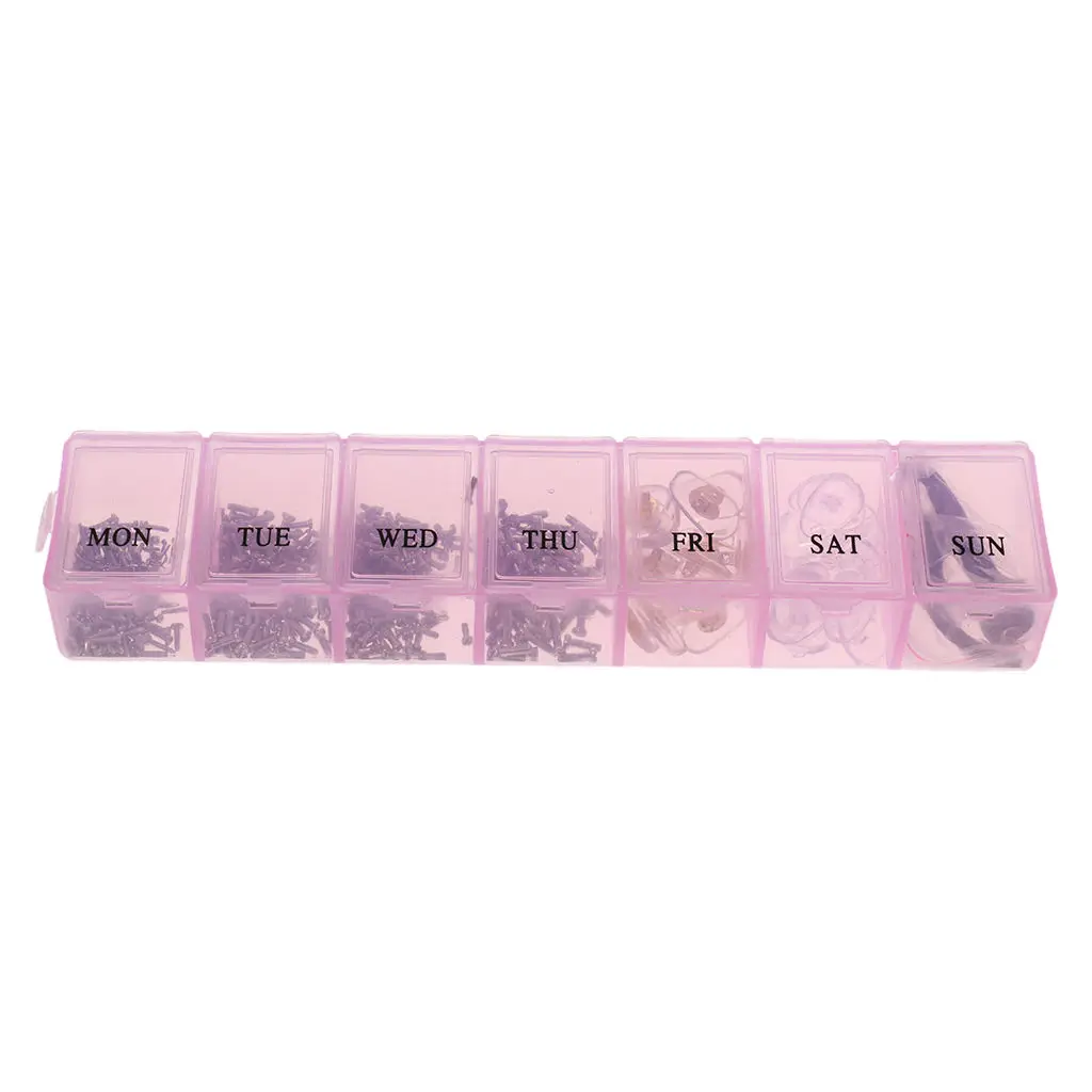 DIY Component Screws Nose Pads Storage Box Case for Eyeglasses Sunglasses