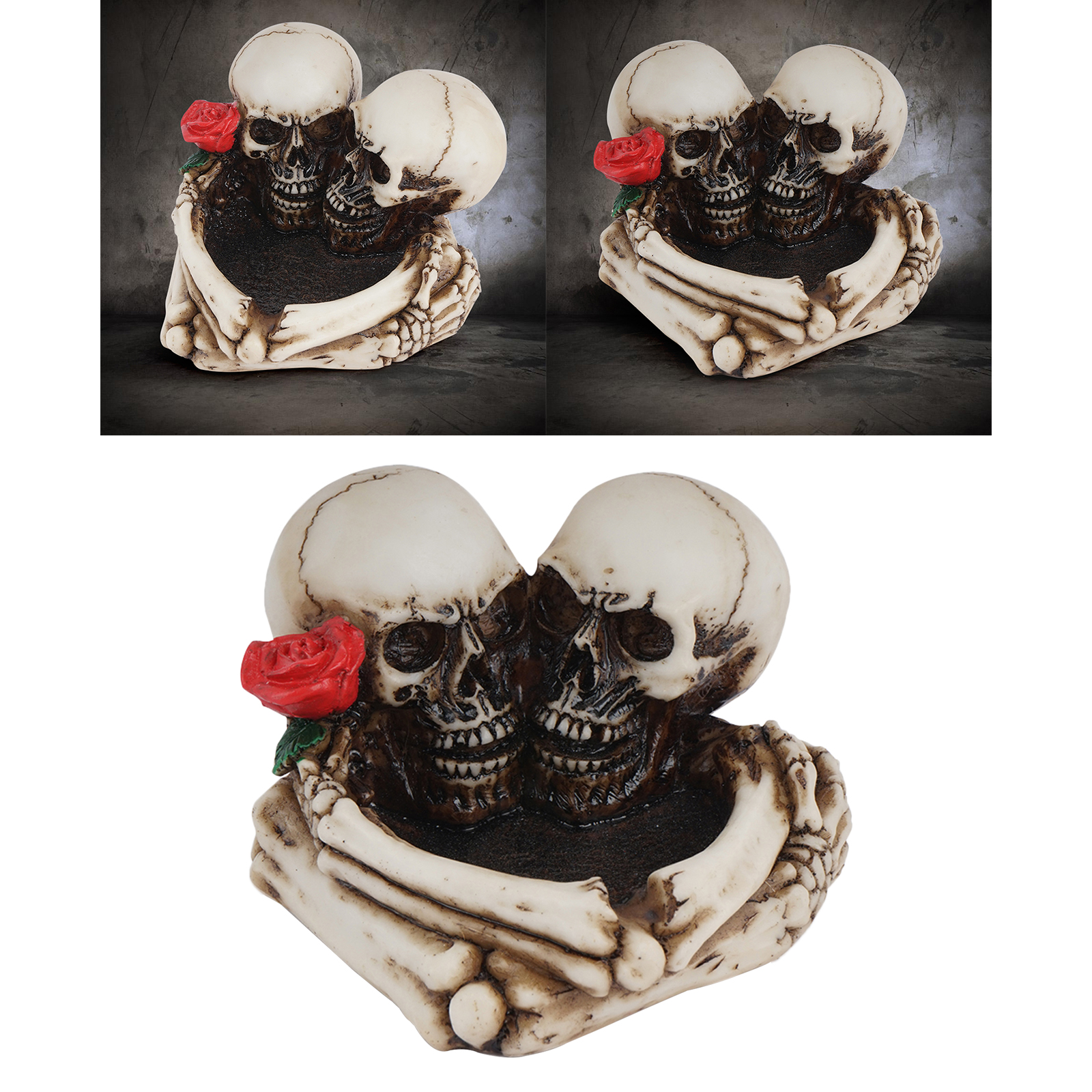 Portable Skull Shape Cigarette Cigar Ashtray Ash Tray Holder Decor Gothic