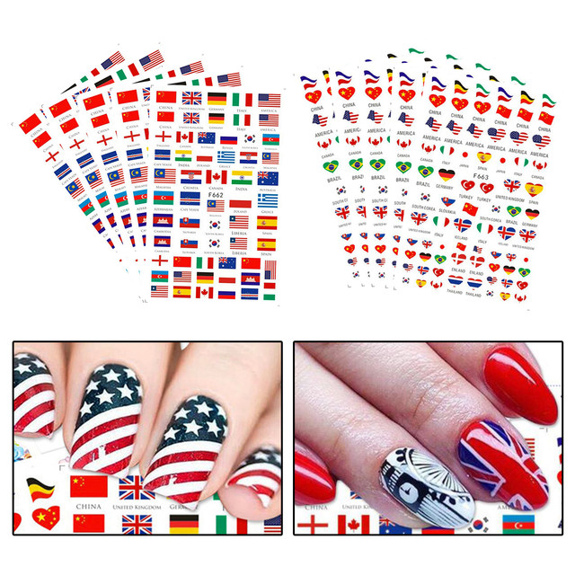 Union Jack Flag Nail Art Stickers Union Jack Nail Stickers 