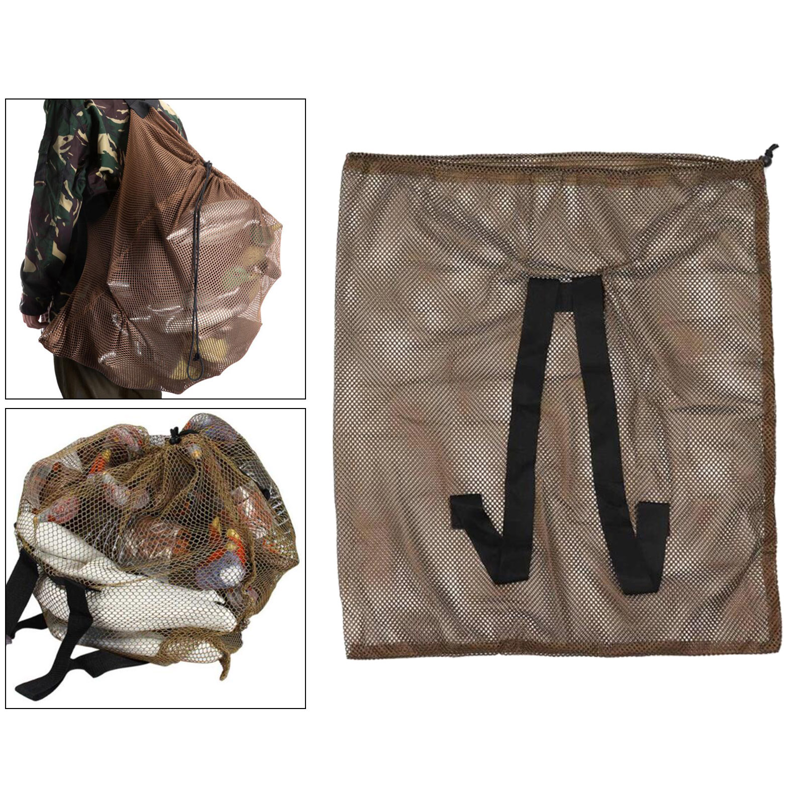 Large Mesh Decoy Bag Shooting Pigeon Goose Duck Hunting Game Bait Backpack