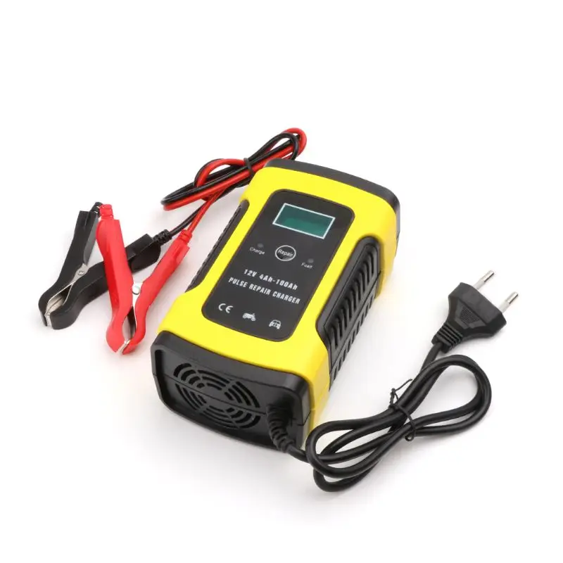 T3ED 12V 6A LCD Repair Battery Charger Lead-Acid Power Storage Chargers For Car Motorcycle noco boost plus gb40