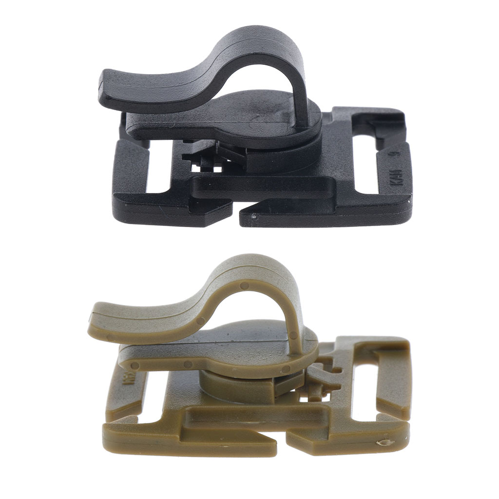 Hydration Pack Water Bladder Drinking Tube MOLLE Webbing Clip Holder Plastic