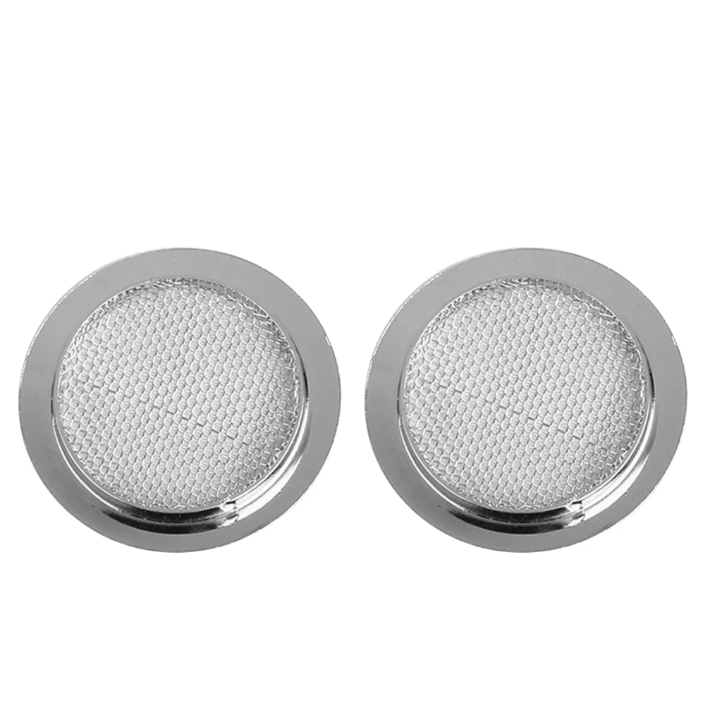 2x Chrome Resonator Guitar Sound Hole Inserts for Guitar Accessories